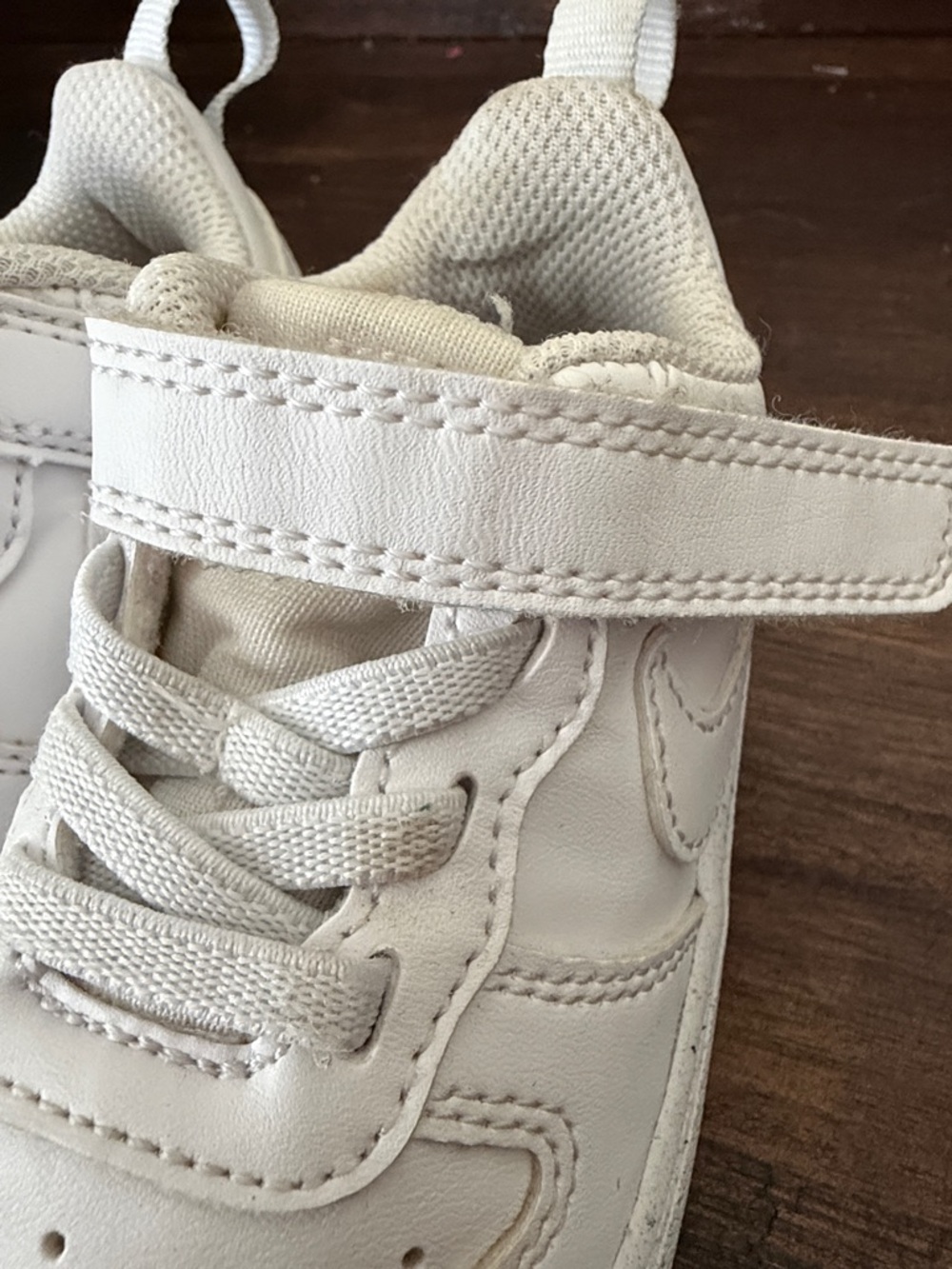 Nike Kids White Velcro & Lace Sneakers - Picture 5 of 5